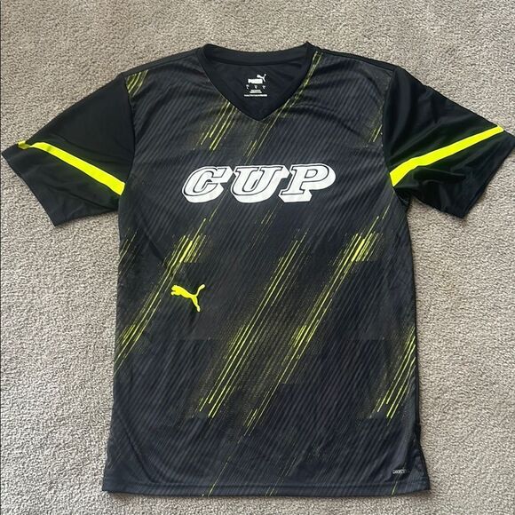 Rare! Puma Cup Black and Yellow Graphic Jersey! - Picture 7 of 7